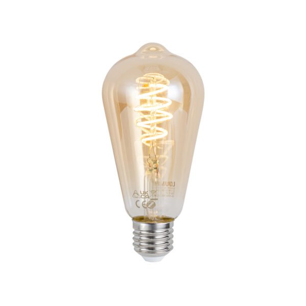 Set van 3 smart E27 dimbare LED lamp ST64 4.9W 320 lm 2500K incl. Zigbee Smart Hub - Image 2