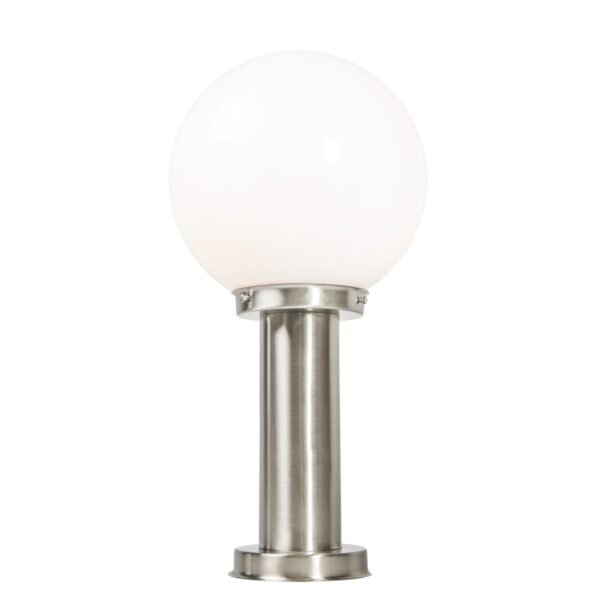 Moderný vonkajší lampový stĺp oceľový nerez 50 cm - Sfera - Image 2