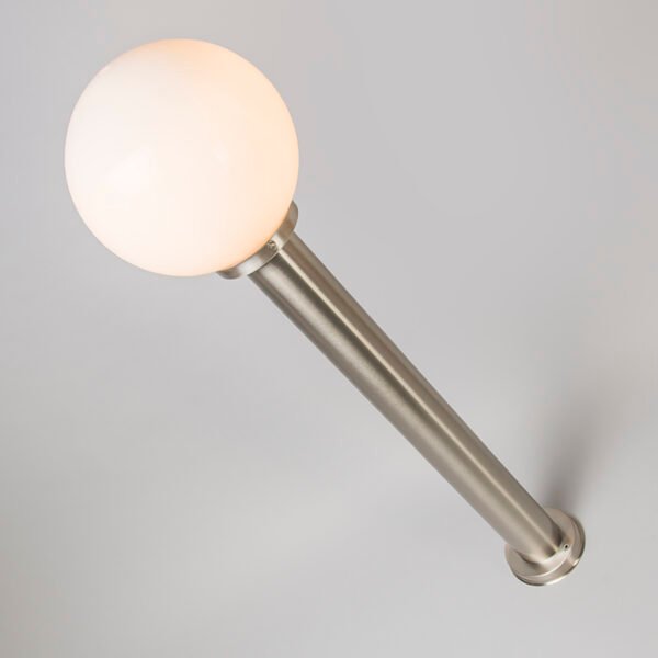 Moderná vonkajšia stĺpová lampa z ocele nerezová oceľ 100 cm - Sfera - Image 2