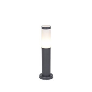 Antracitovo šedá stĺpová lampa 45 cm IP44 - Rox
