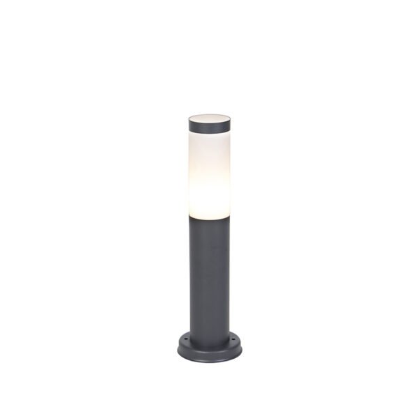 Antracitovo šedá stĺpová lampa 45 cm IP44 - Rox