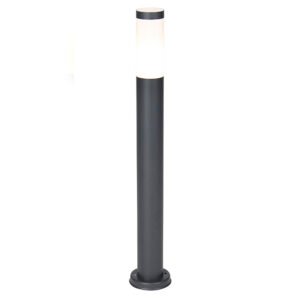 Antracitovo šedý stĺpikový svietidlo 80 cm IP44 opál - Rox