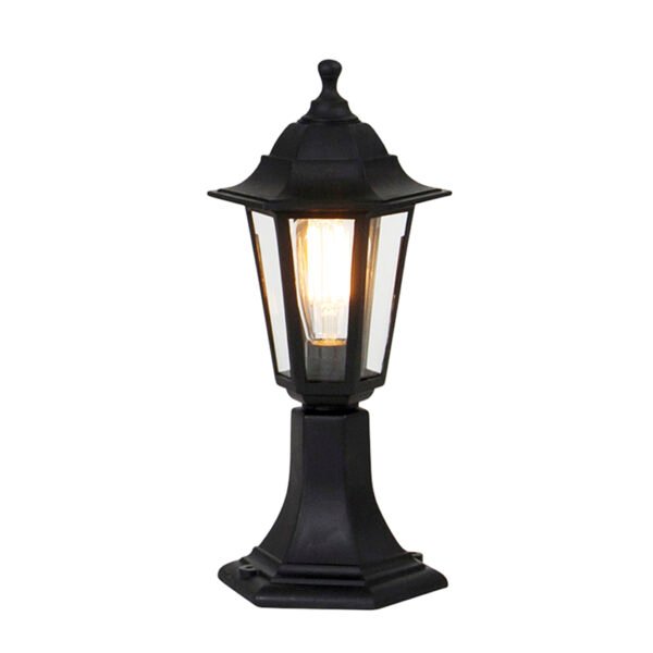 Klasická vonkajšia stojaca lampa čierna 42,2 cm IP44 - New Haven - Image 2