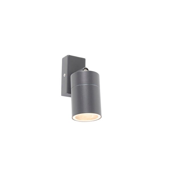 Vonkajšia nástenná lampa antracit IP44 otočná a sklápateľná - Solo - Image 2