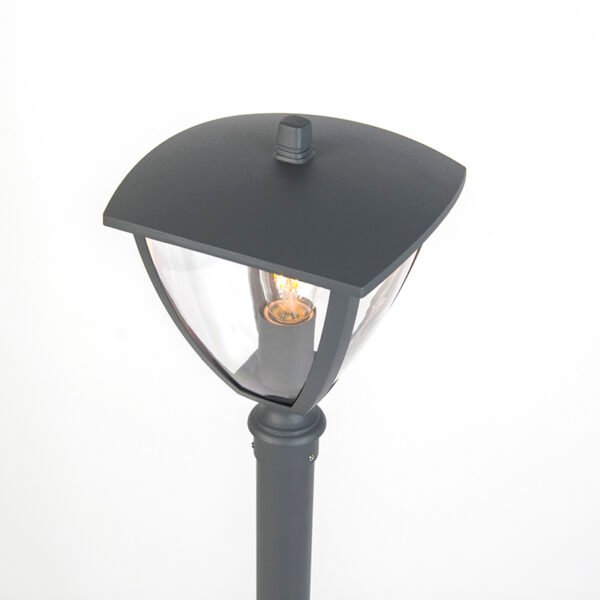 Moderný vonkajší lampáš tmavošedý 136,5 cm - platar - Image 2