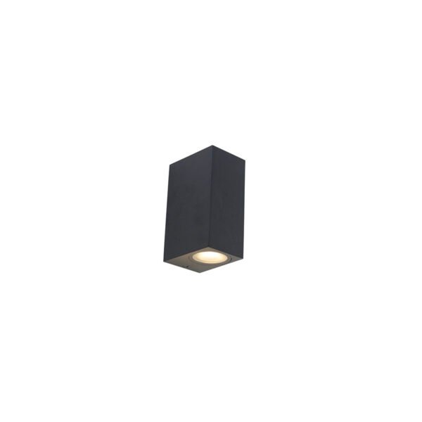 Set van 3 smart wandlampen zwart 2-lichts IP44 - Baleno