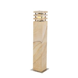Moderná vonkajšia stojaca lampa pieskovec 70 cm - Grumpy