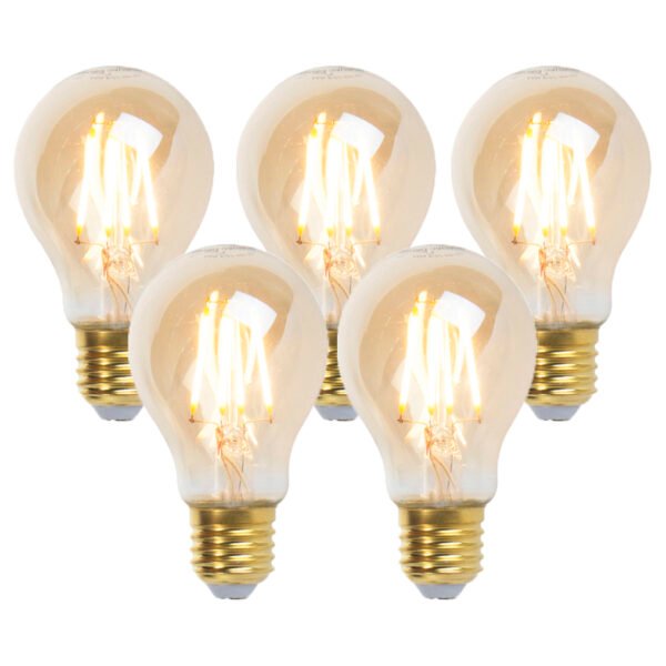 Sada 5 stmievateľných LED žiaroviek Goldline 5W 380lm 2200K