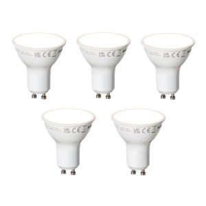 Sada 5 inteligentných LED žiaroviek GU10 biela 7W 700 lm 3000K