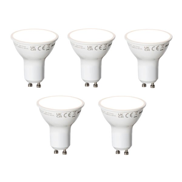 Sada 5 inteligentných LED žiaroviek GU10 biela 7W 700 lm 3000K