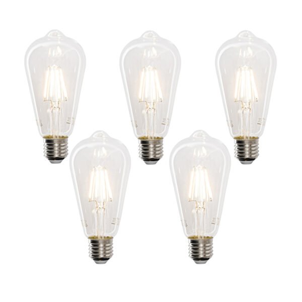 Sada 5 inteligentných LED žiaroviek E27 ST64 4,5W 470 lm 1800-4000K