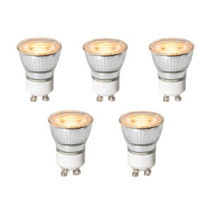 Sada 5 GU10 3-stupňových stmievateľných LED žiaroviek 35 mm 4 W 200 lm 2200 K