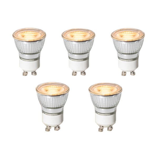 Sada 5 GU10 3-stupňových stmievateľných LED žiaroviek 35 mm 4 W 200 lm 2200 K