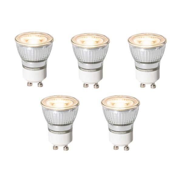 Sada 5 GU10 3-stupňových stmievateľných LED žiaroviek 35 mm 4W 220 lm 3000K