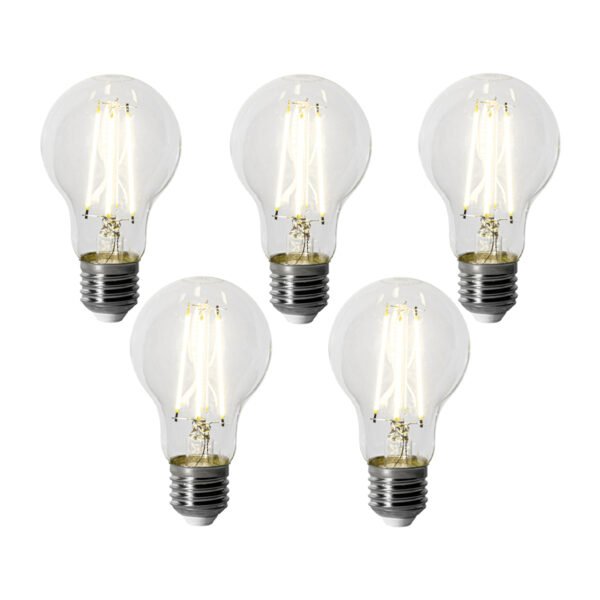 Sada 5 stmievateľných LED žiaroviek E27 A60 6W 500 lm 4000K