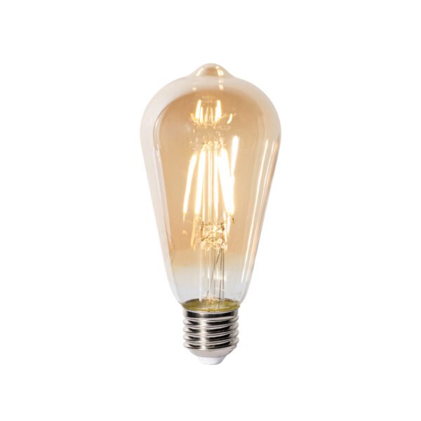 Sada 5 stmievateľných LED žiaroviek E27 ST64 zlatá 5W 450 lm 2700K - Image 2