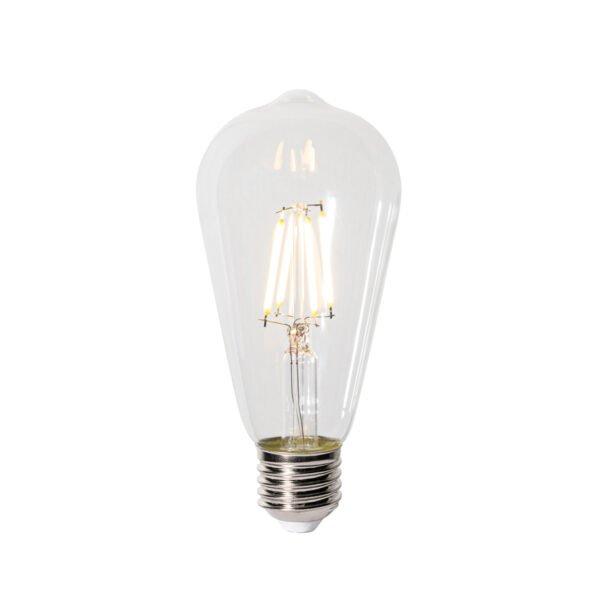 Sada 5 stmievateľných LED žiaroviek E27 ST64 číra 5W 600 lm 2700K - Image 2