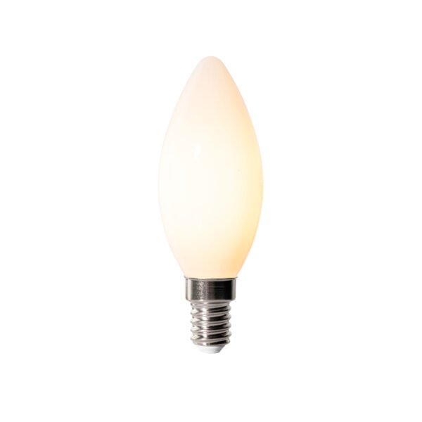 Sada 5 stmievateľných LED žiaroviek E14 B35 Opál 4W 400 lm 2200K - Image 2