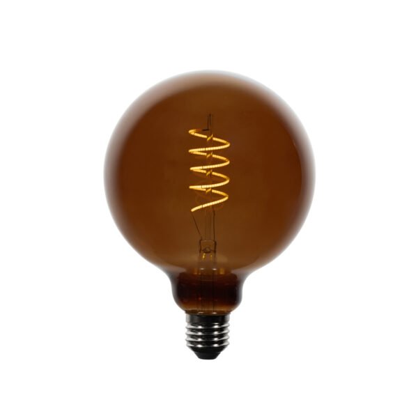 Sada 5 stmievateľných LED žiaroviek E27 G125 hnedá 4W 120 lm 1800K - Image 2