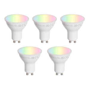 Sada 5 LED žiaroviek GU10 50 mm číra 4,7 W 400 lm 2200-2400 K