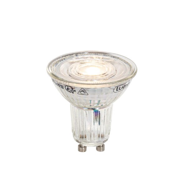 Sada 5 stmievateľných LED žiaroviek GU10 50 mm v Kelvinoch číra 4,9 W 400 lm 2200 – 3000 K - Image 2