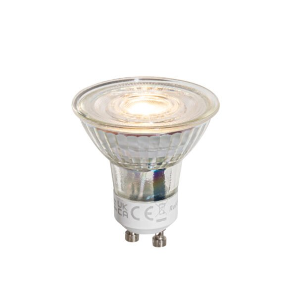 Sada 5 stmievateľných LED žiaroviek GU10 50 mm číra 4,5 W 365 lm 2700 K - Image 2
