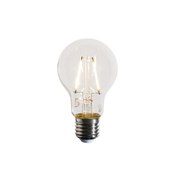 Sada 5 LED žiaroviek E27 A60 číra 3W 320 lm 2700K - Image 2
