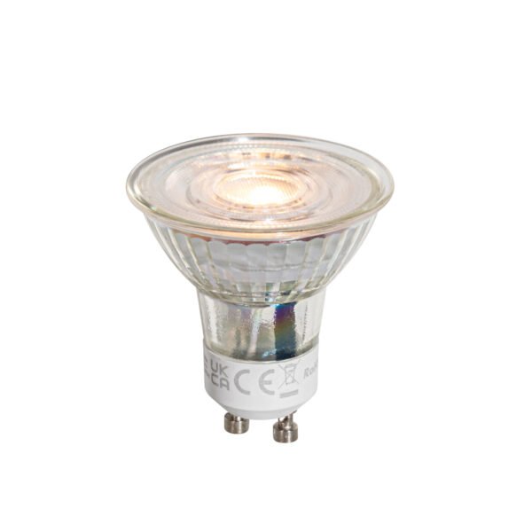 Sada 5 LED žiaroviek GU10 50 mm číra 3W 250 lm 2200K - Image 2