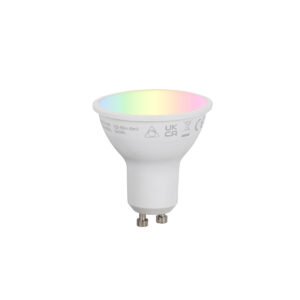 Inteligentná stmievateľná LED žiarovka GU10 50 mm Opál RGBW 4,7 W 400 lm 2700-6500 K