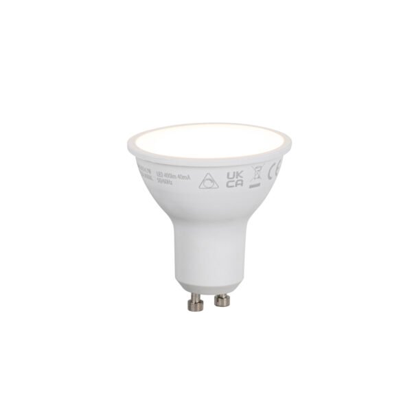 Inteligentná stmievateľná LED žiarovka GU10 50 mm Opál RGBW 4,7 W 400 lm 2700-6500 K - Image 2