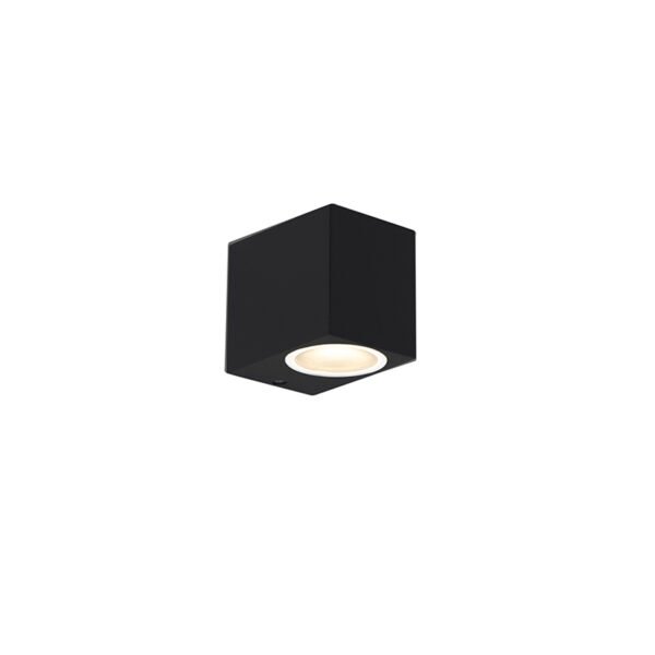 Sada 4 moderných nástenných svietidiel čiernych IP44 - Baleno - Image 2