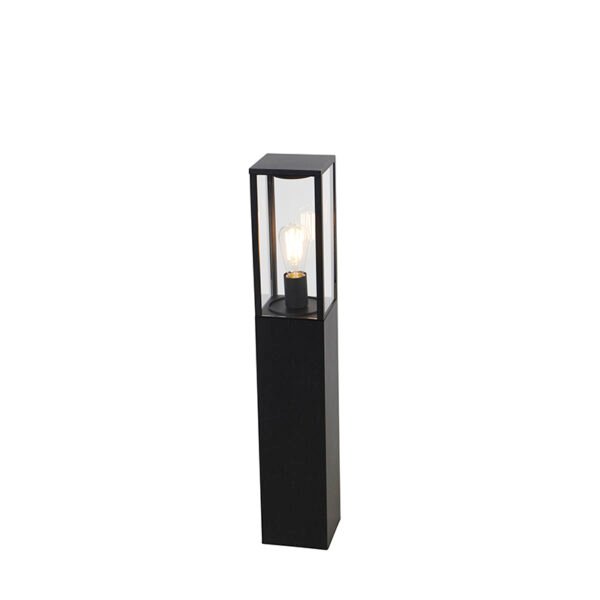 Vonkajšia stĺpová lampa čierna 80 cm so zemným hrotmi a káblovou objímkou - Charlois - Image 2
