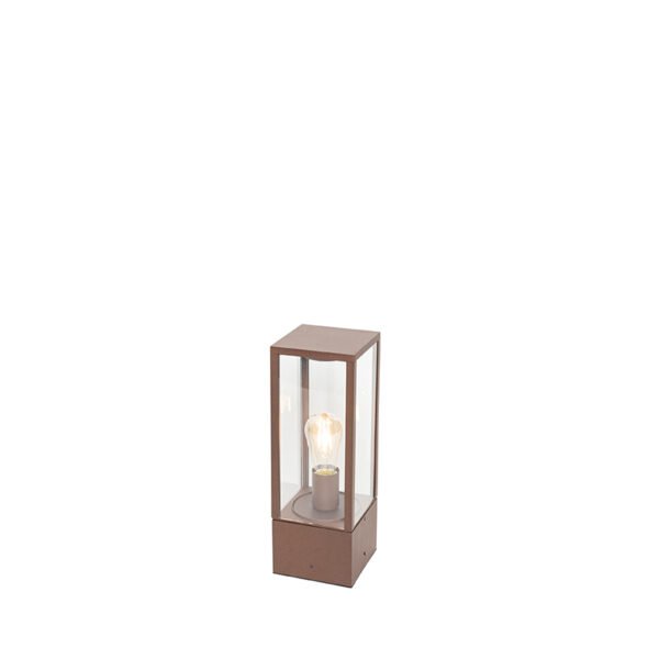 Priemyselná vonkajšia stojaca lampa hrdzavohnedá 40 cm IP44 - Charlois