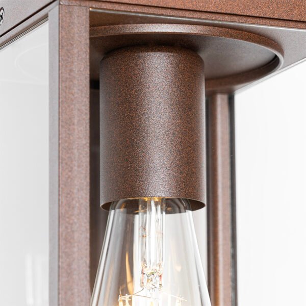 Priemyselná vonkajšia nástenná lampa hrdzavohnedá IP44 - Charlois - Image 2