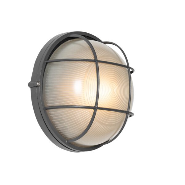 Priemyselná vonkajšia nástenná lampa tmavosivá IP44 - Hanneke - Image 2