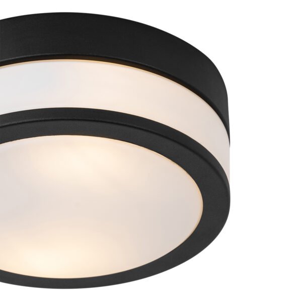 Moderné vonkajšie stropné svietidlo čierne 23 cm IP44 - Flavi - Image 2