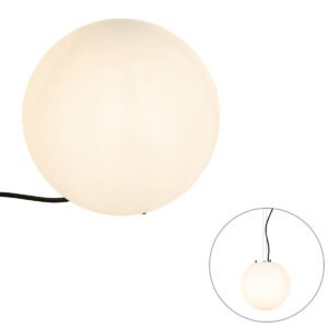 Moderná vonkajšia lampa biela 25 cm IP65 - Nura