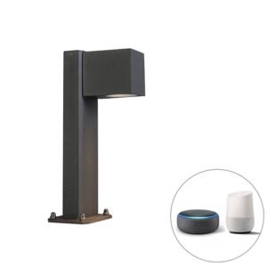 Inteligentná vonkajšia stojaca lampa antracit 30 cm IP44 vrátane Wifi GU10 - Baleno