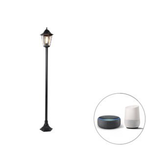 Inteligentná stojaca vonkajšia lampa čierna 170 cm vrátane Wifi ST64 - Nový Orleans