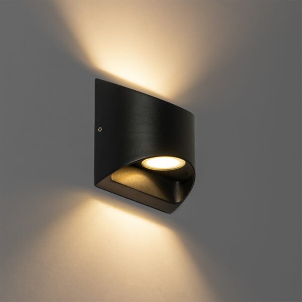 Moderná vonkajšia nástenná lampa čierna vrátane LED 2-svetlo IP54 - Mal - Image 2