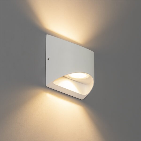 Moderná vonkajšia nástenná lampa biela vrátane LED 2-svetlo IP54 - Mal - Image 2