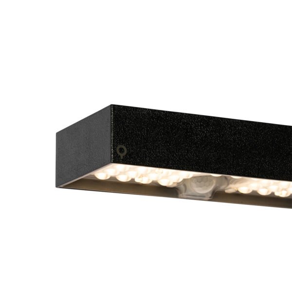 Vonkajšia nástenná lampa čierna so stmievacím svetlom a senzorom na solárny pohon - Kayo - Image 2