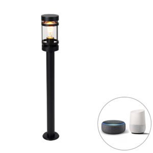 Inteligentná vonkajšia lampa čierna 80 cm IP44 vrátane Wifi ST64 - Gleam