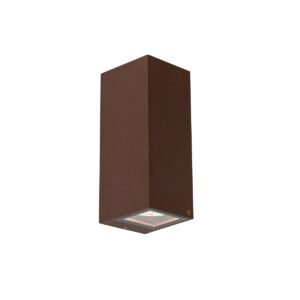Priemyselná nástenná lampa hrdzavohnedá 2-svetlá AR70 IP54 - Baleno