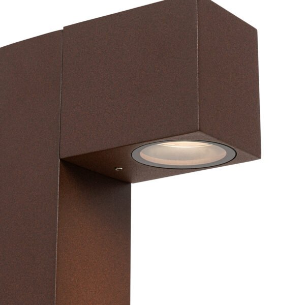 Priemyselná stojaca vonkajšia lampa hrdzavohnedá 80 cm IP44 - Baleno - Image 2