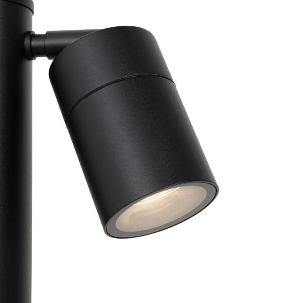 Stojaca vonkajšia lampa čierna 80 cm IP44 nastaviteľná 2-svetlo - Duo - Image 2