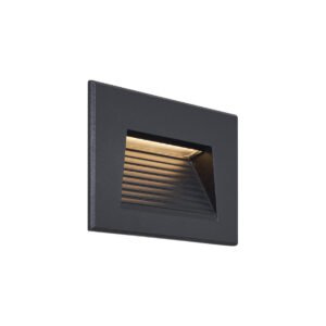 Moderné zapustené nástenné svietidlo čierne 11,5 cm vrátane LED IP65 - Trem