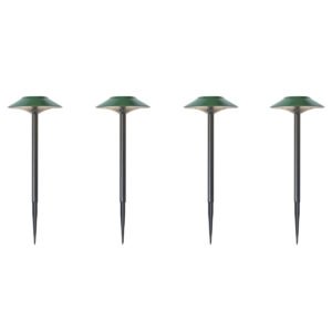 Sada 4 zelených bodových svetiel s hrotom vrátane LED IP44 solárnych - Mushroom