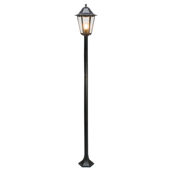 Klasická vonkajšia stojaca lampa čierna 170 cm IP44 - New Orleans 1