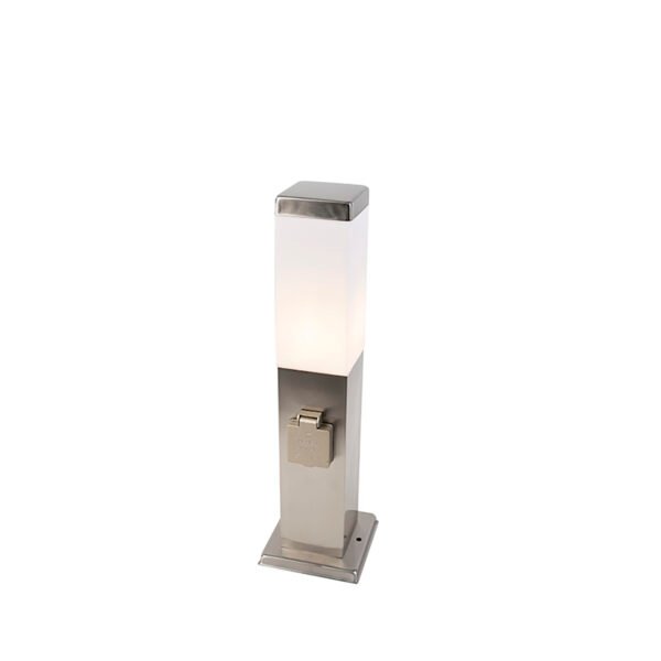 Vonkajšia lampa oceľ vrátane objímky IP44 - Malios so zemným kolíkom a káblovou objímkou - Image 2